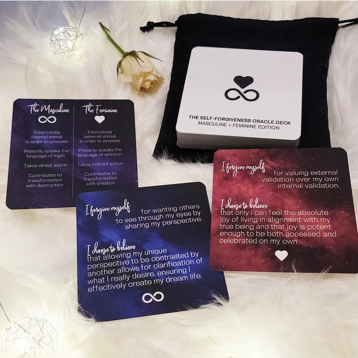 Self-Forgiveness Oracle Deck: Masculine + Feminine Edition